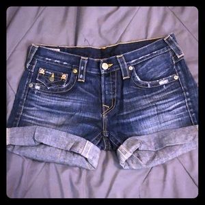 True Religion Vintage Boyfriend Shorts